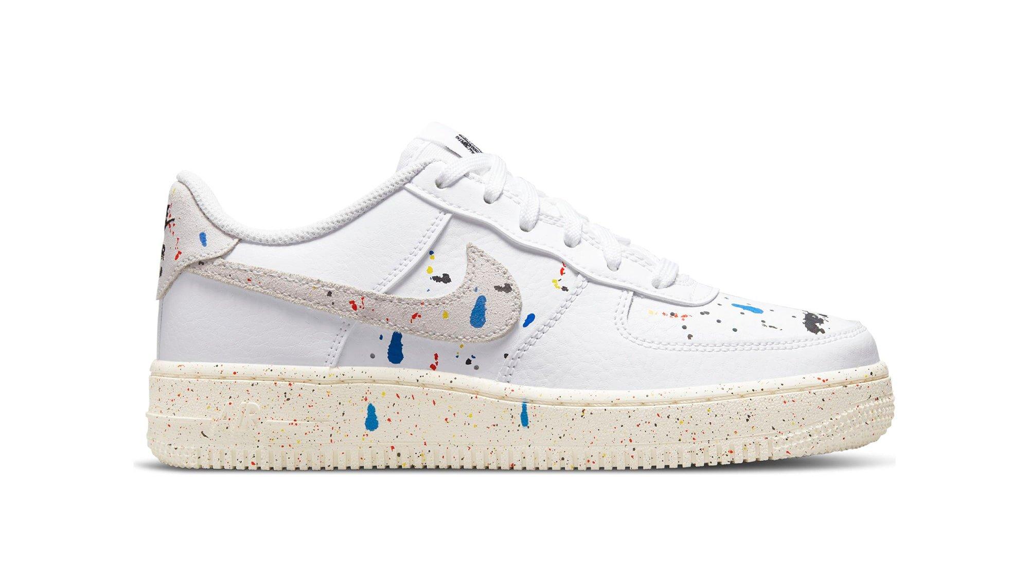 Sneakers Release Kids Nike Force 1 White Sail